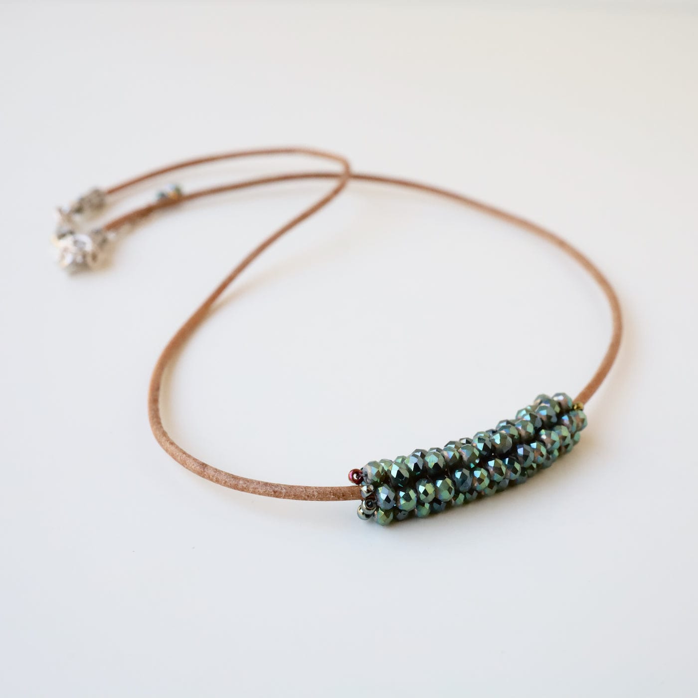 Load image into Gallery viewer, NKL-JM Hand Stitched Mystic Crystal Necklace
