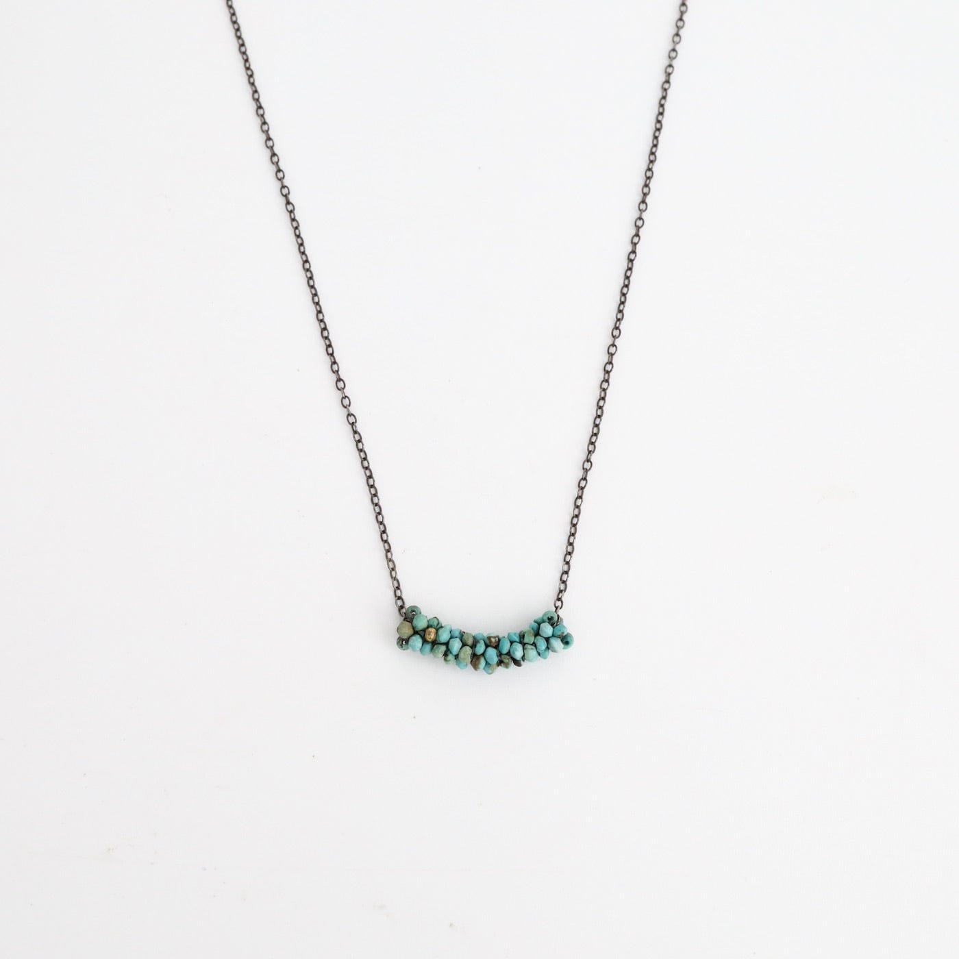 NKL-JM Hand Stitched Turquoise Necklace