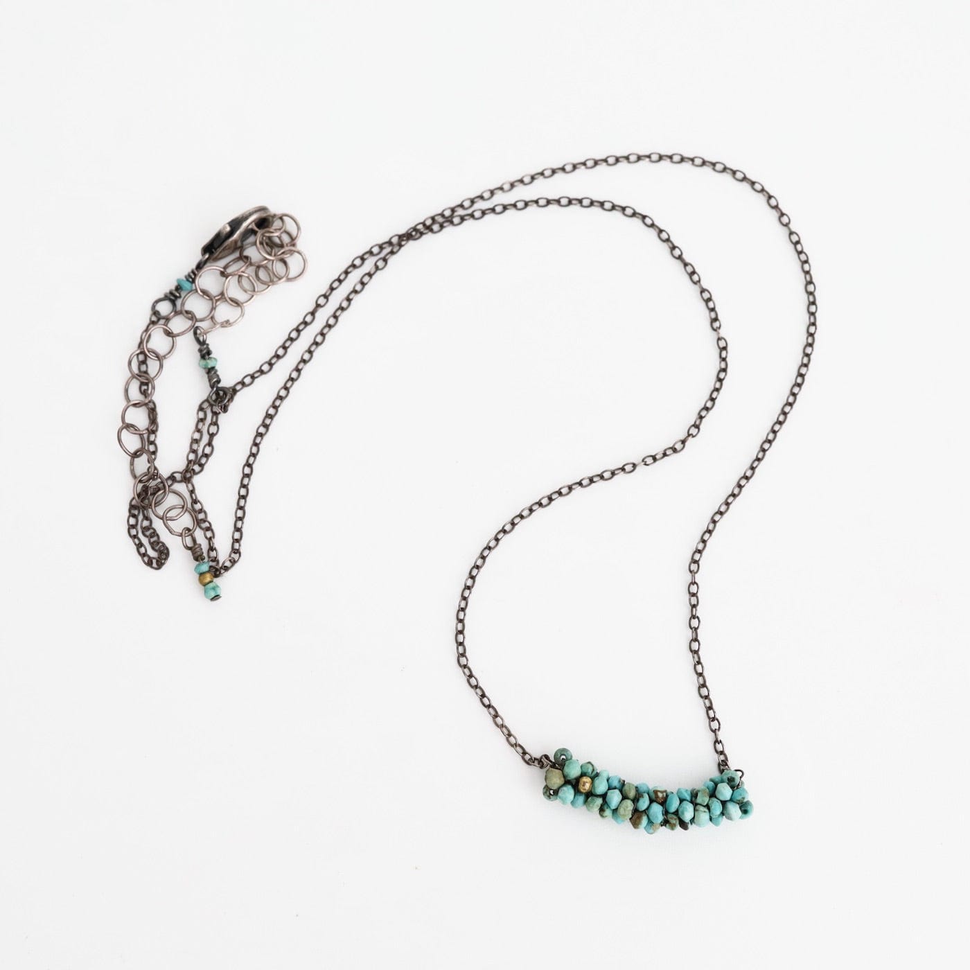 NKL-JM Hand Stitched Turquoise Necklace