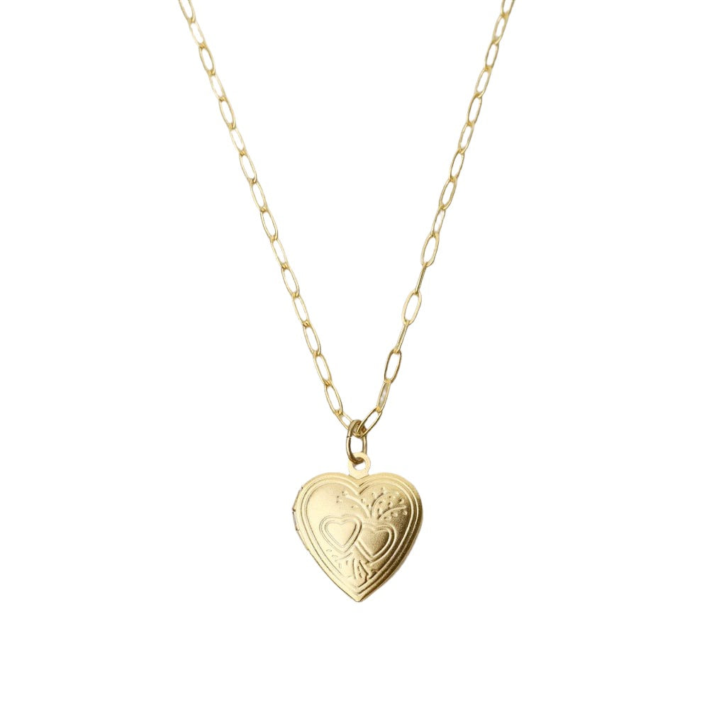 NKL-JM Heart Shaped Locket Necklace