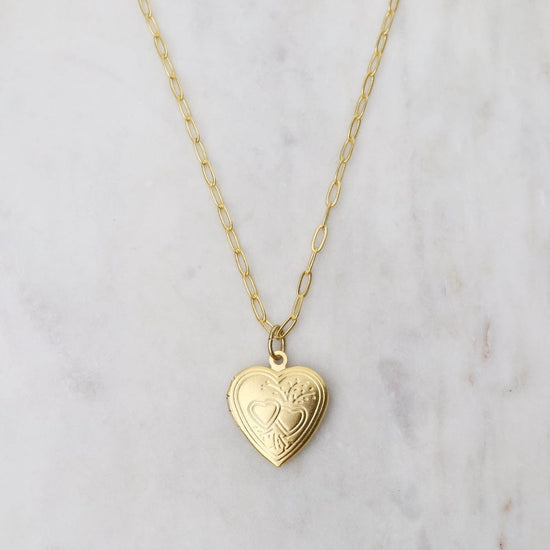 NKL-JM Heart Shaped Locket Necklace