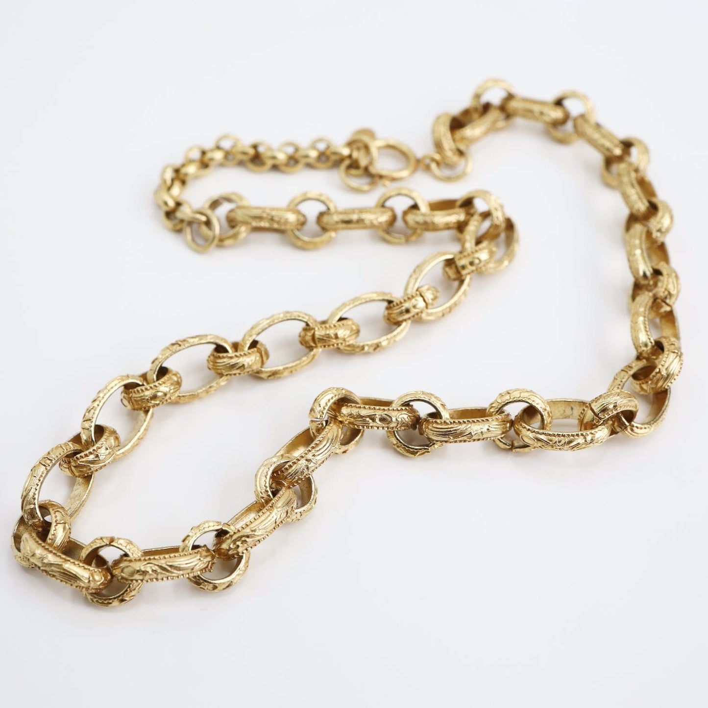 NKL-JM Heavy Embossed Chain Necklace