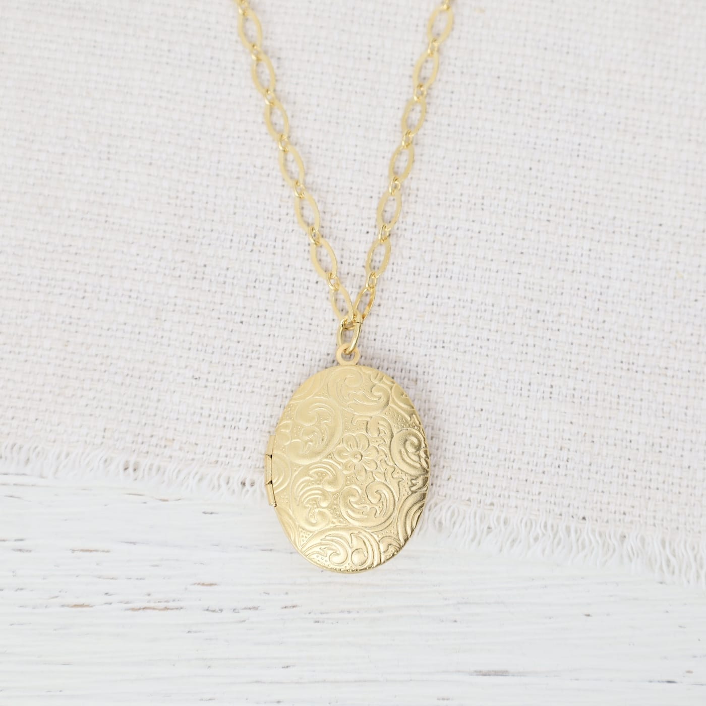 NKL-JM Jasmine Locket Necklace