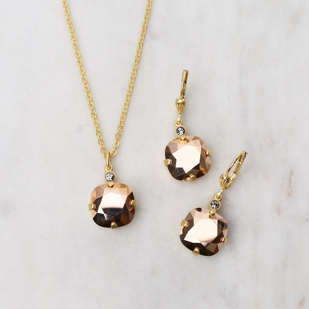 
                  
                    NKL-JM Large Rose Gold Pendant Necklace- Gold Plate
                  
                