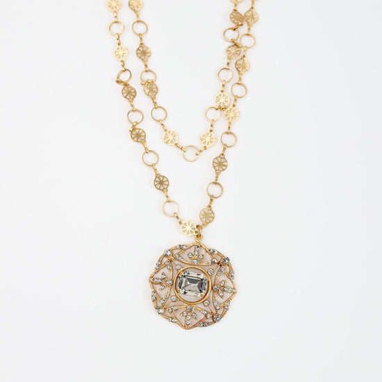 Load image into Gallery viewer, NKL-JM Multi Chain Medallion Necklace

