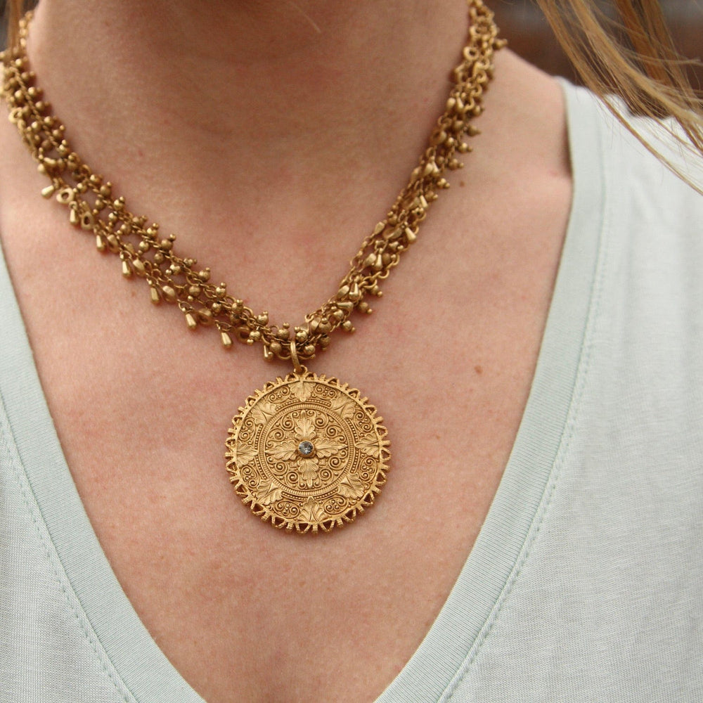 
                      
                        NKL-JM Multi Chain Medallion Necklace - gold plate
                      
                    