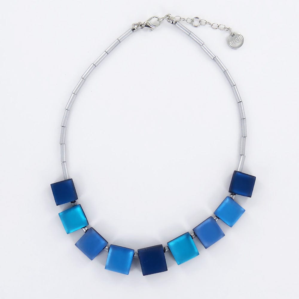 NKL-JM OCEAN SQUARE BUTTONS NECKLACE