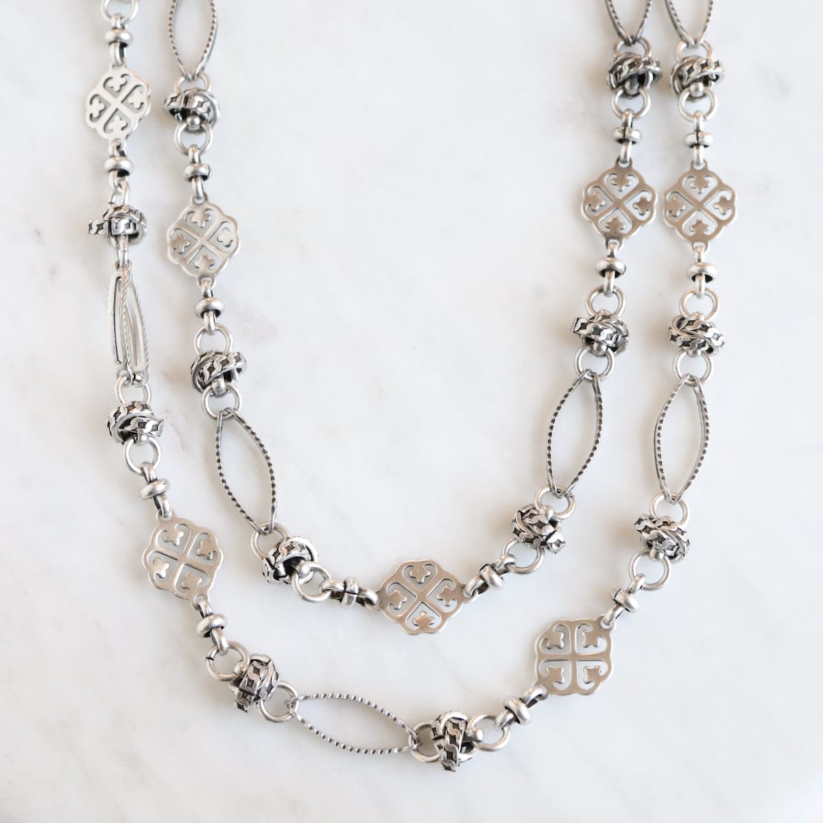 NKL-JM "Old Silver" Filigree Necklace