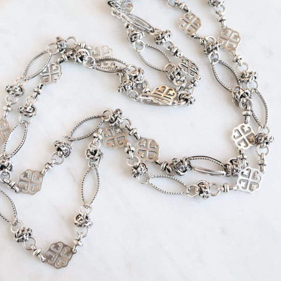 Load image into Gallery viewer, NKL-JM &amp;quot;Old Silver&amp;quot; Filigree Necklace
