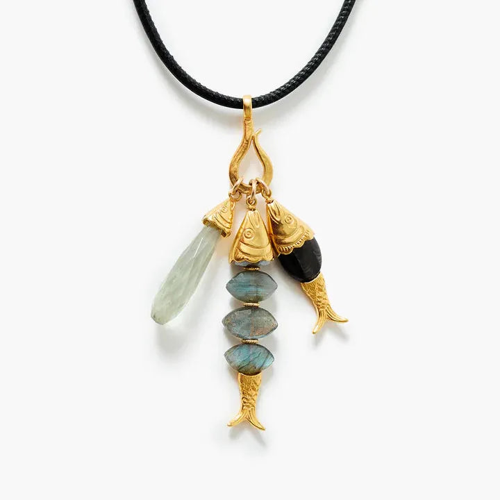 NKL-JM Orris Hook Necklace Labradorite