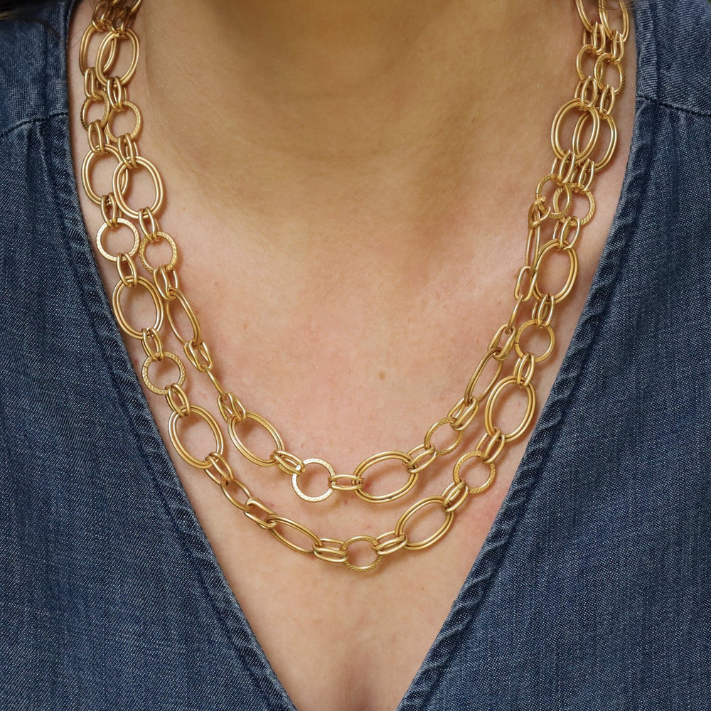 
                      
                        NKL-JM Oval Link Double Strand Necklace
                      
                    