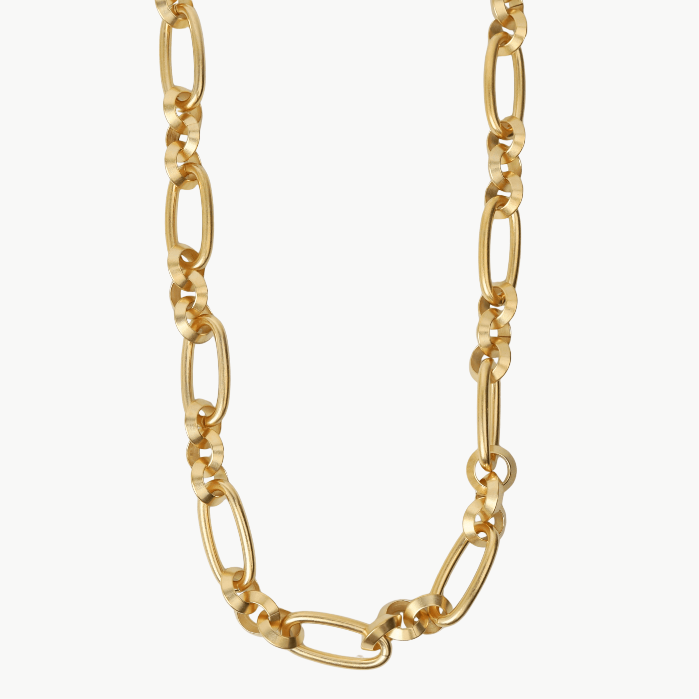 NKL-JM Oval Round Link Necklace