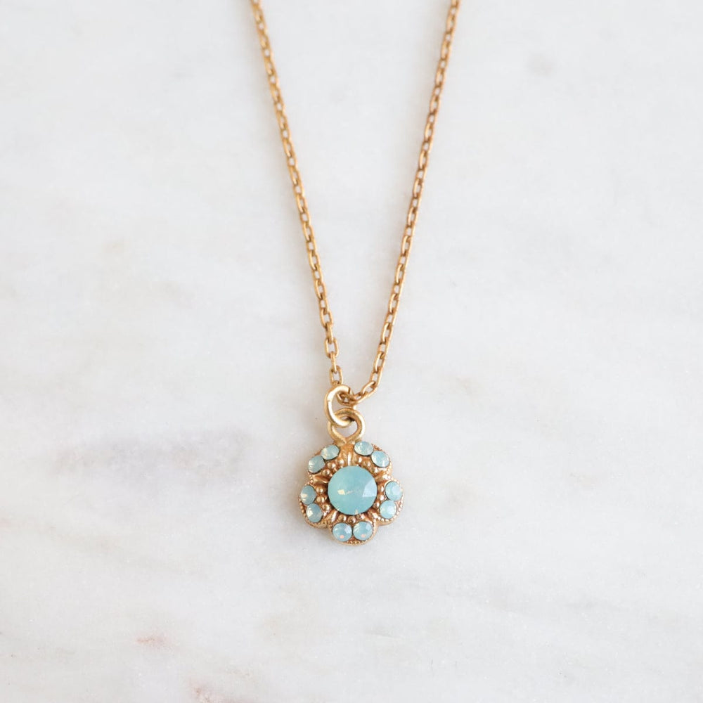 
                      
                        NKL-JM Pacific Opal Gold Tiny Flower Pendant Necklace
                      
                    