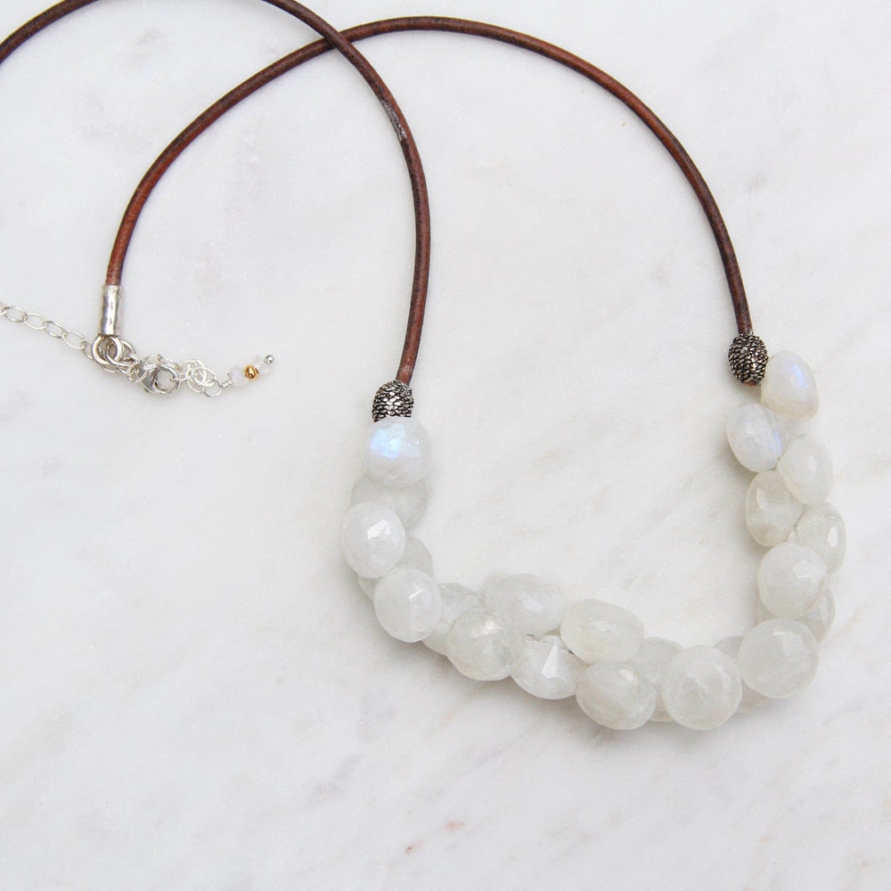 
                  
                    NKL-JM Rainbow Moonstone Bubble Briolettes Necklace
                  
                