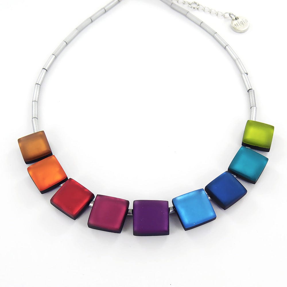 
                      
                        NKL-JM RAINBOW SQUARE BUTTONS NECKLACE
                      
                    