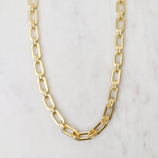 NKL-JM Rectangle Link Chain Necklace
