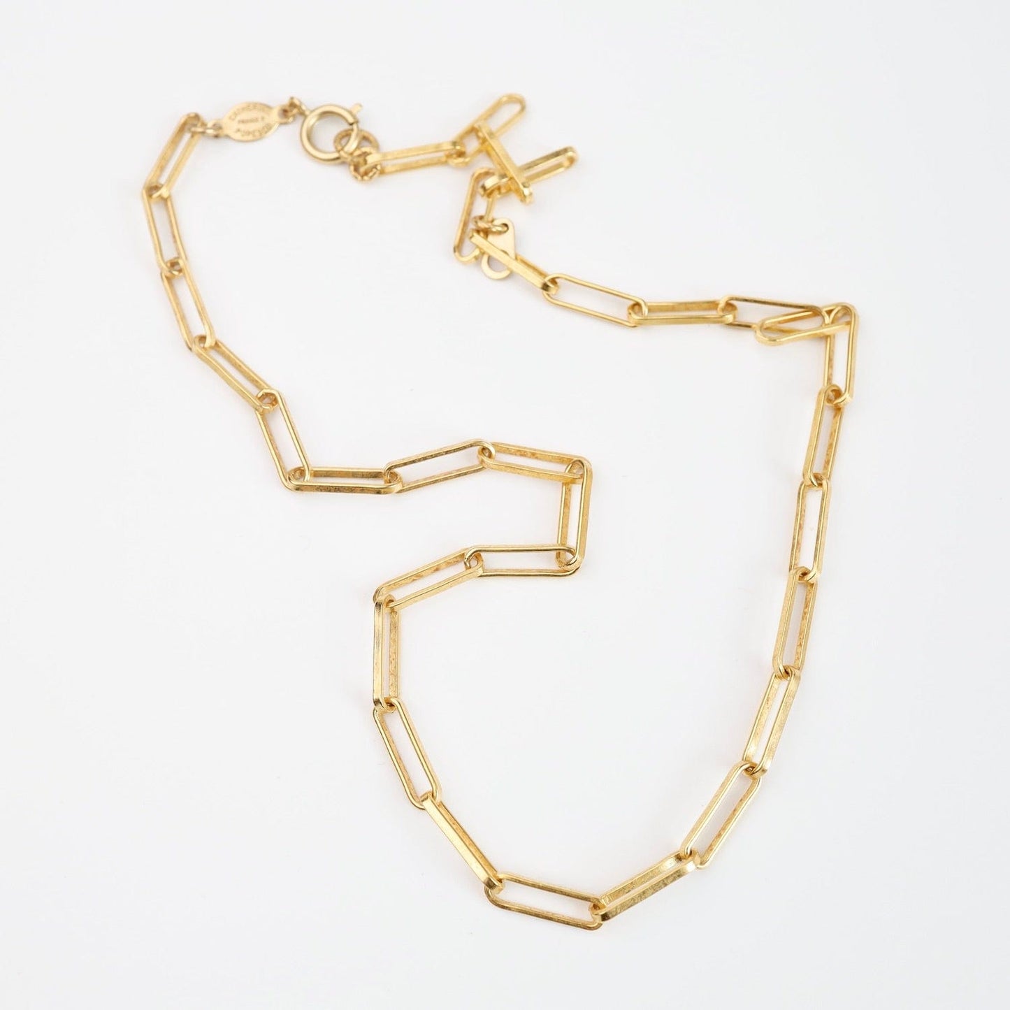 NKL-JM Rectangle Link Necklace - Gold Plate