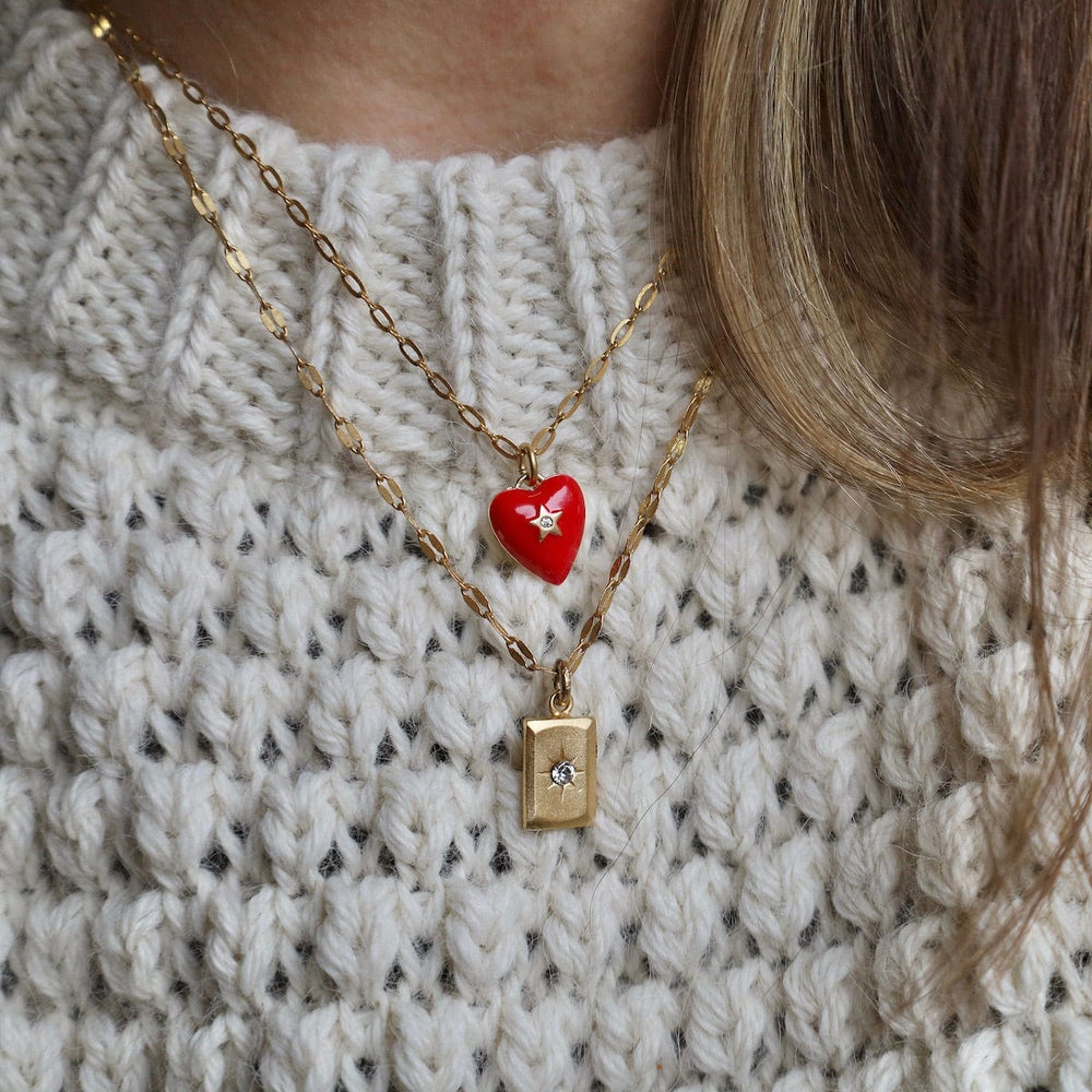 
                      
                        NKL-JM Red Enamel Heart Necklace
                      
                    