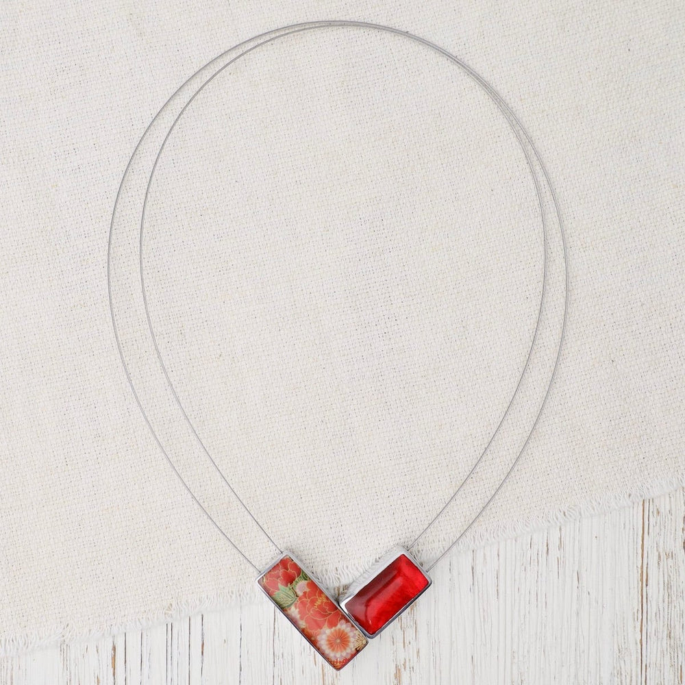 
                  
                    NKL-JM Red Kimono Magnetic V Pendant
                  
                