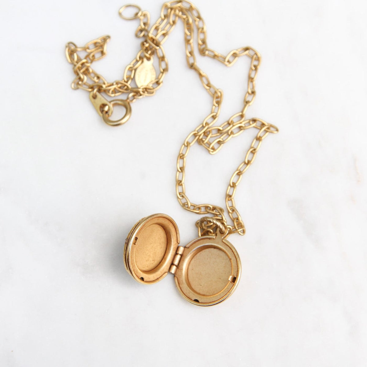 Rhinestone Flower Locket Necklace – Dandelion Jewelry