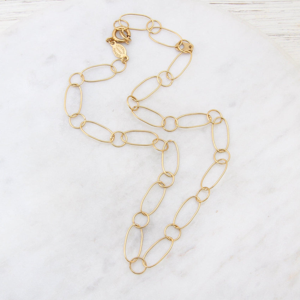 
                  
                    NKL-JM Round and Oval Delicate Link Chain Choker Necklace
                  
                