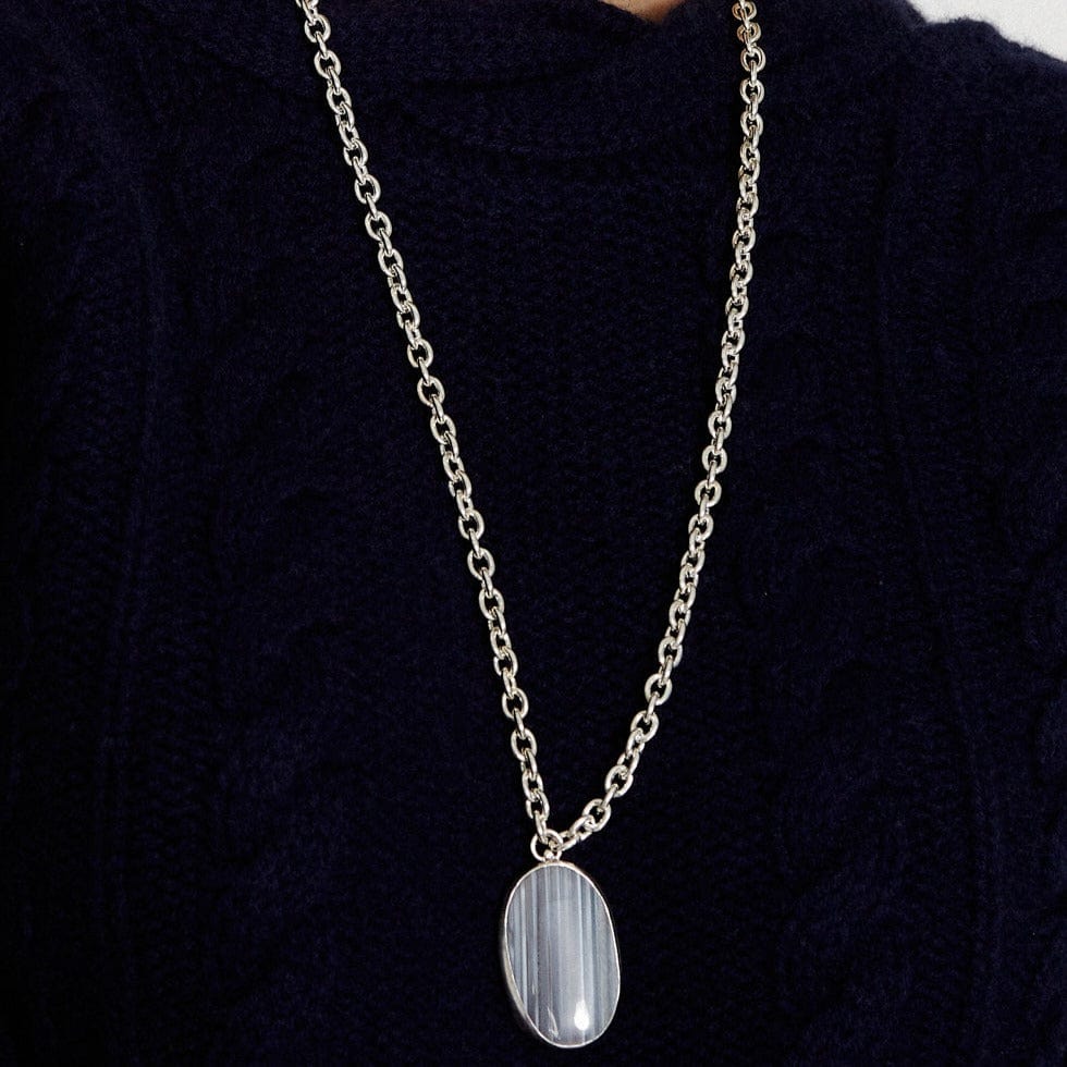 
                      
                        NKL-JM Sabella Chain Necklace Grey Agate
                      
                    