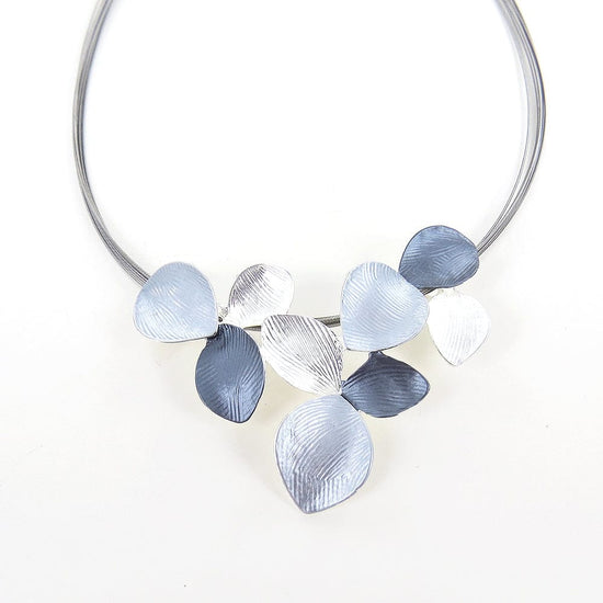 NKL-JM SILVER SHADES MULTI LILY NECKLACE