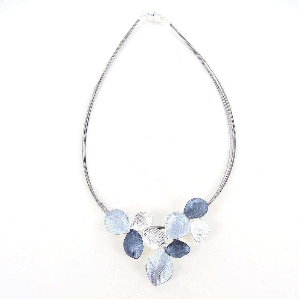 NKL-JM SILVER SHADES MULTI LILY NECKLACE