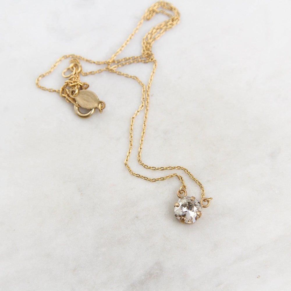 
                  
                    NKL-JM Single Swaovski Crystal NecklaceBlack Diamond- Gold Plate
                  
                