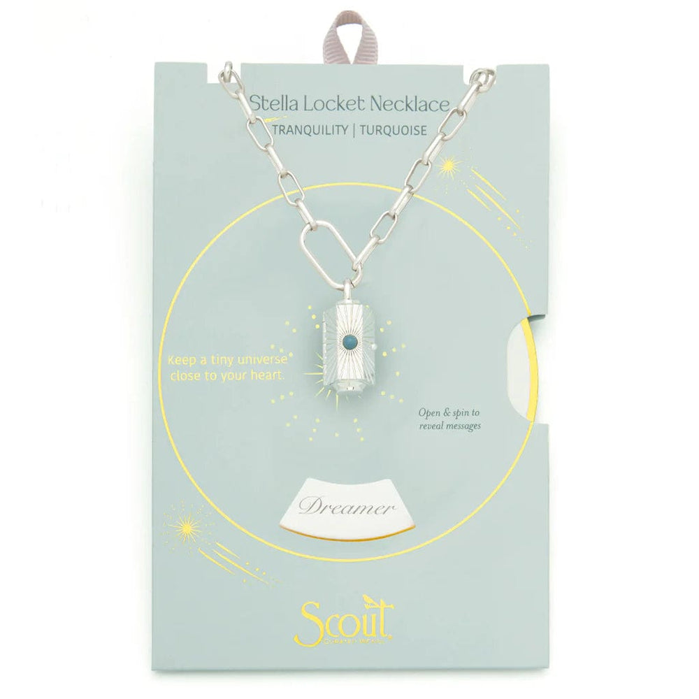 
                  
                    NKL-JM Stella Locket Necklace - Tranquility/Turquoise/Silver
                  
                