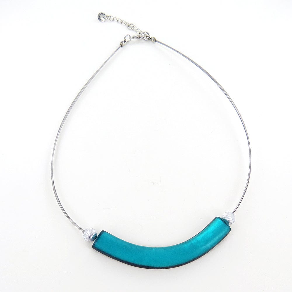 
                  
                    NKL-JM TURQUOISE PAUA SHELL AND RESIN CURVED NECKLACE
                  
                