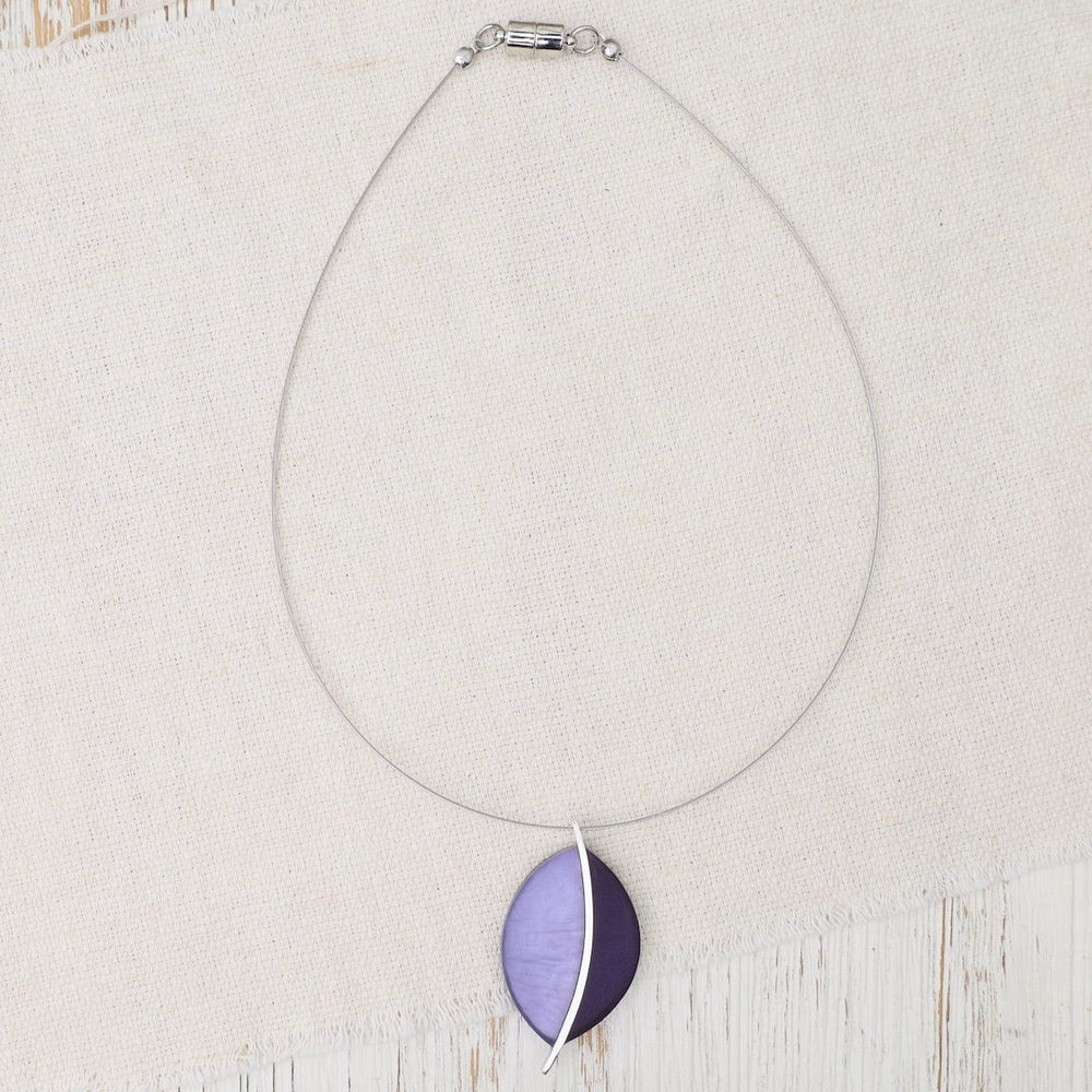 
                  
                    NKL-JM Two Tone Purple Leaf Pendant
                  
                