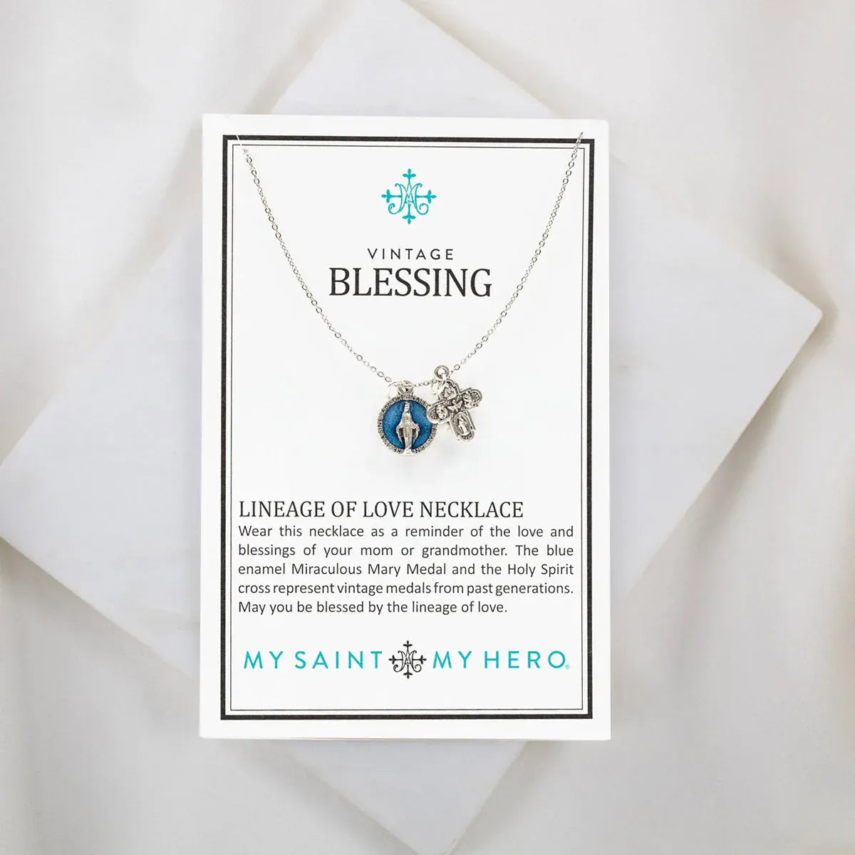 NKL-JM Vintage Blessing Lineage of Love Necklace