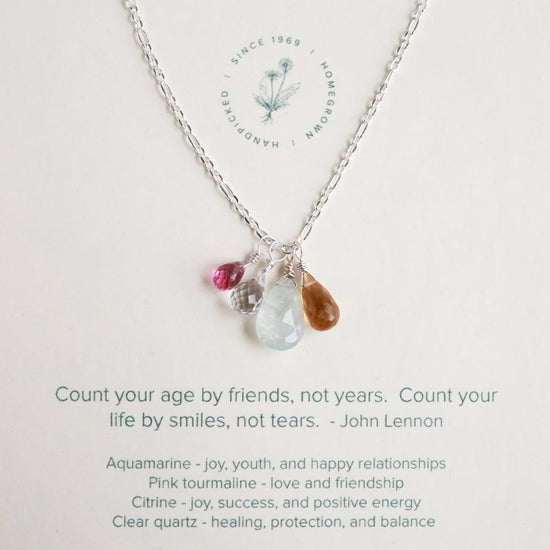 Load image into Gallery viewer, NKL John Lennon Quote Friends and Smiles Necklace
