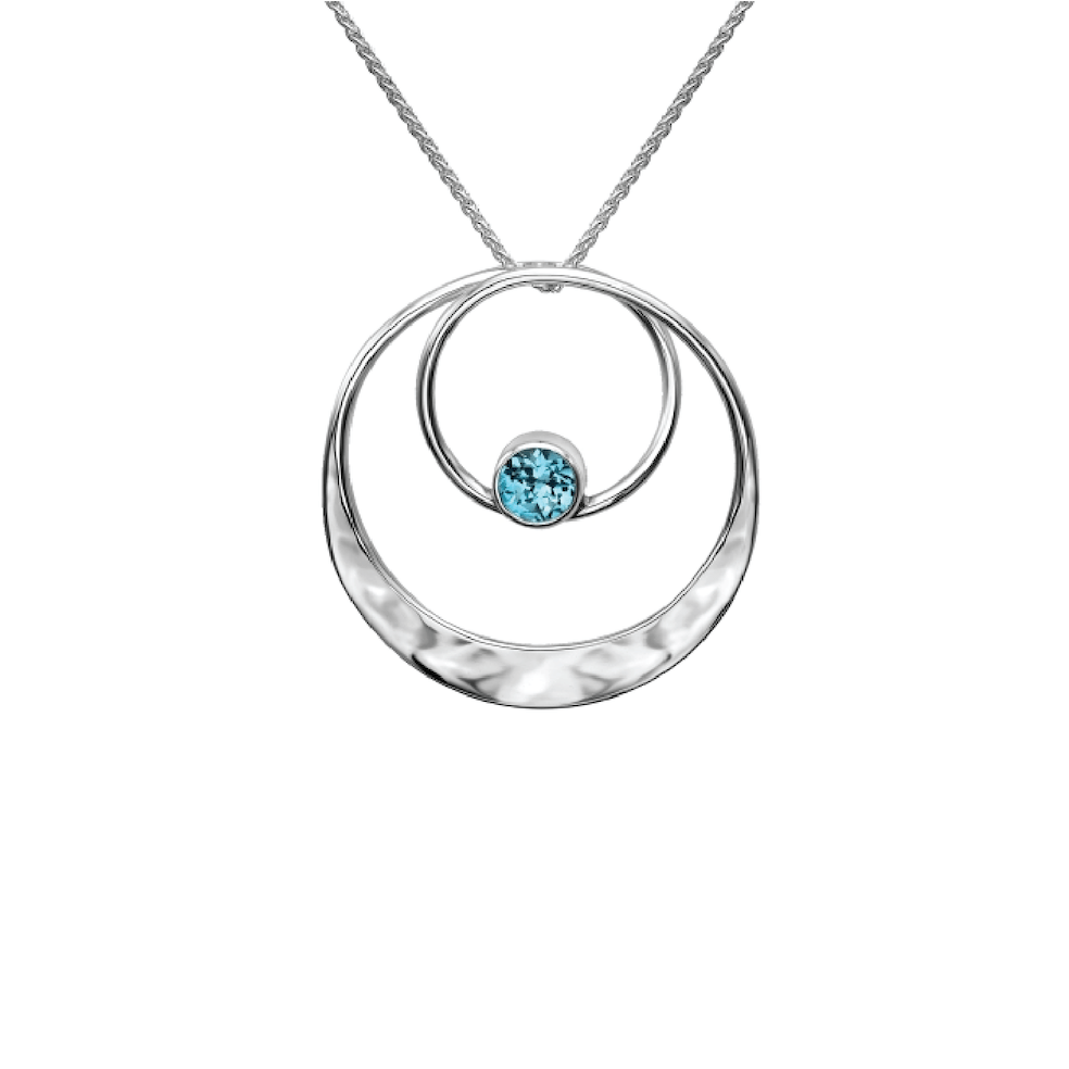 NKL Juliet Pendant with Blue Topaz