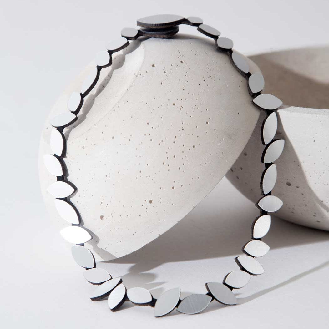 NKL Kate Silver Leaves Necklace