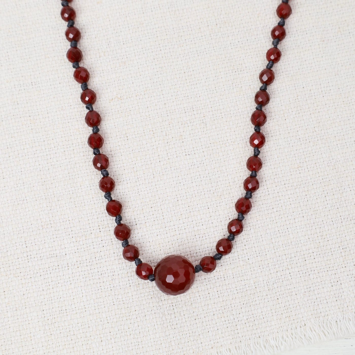 NKL Knotted Carnelian Necklace