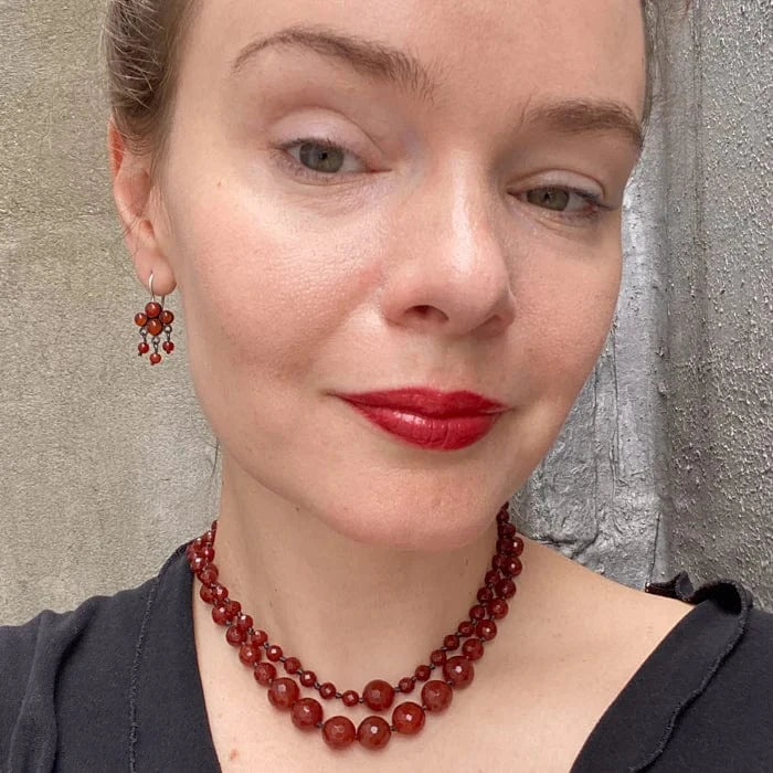 NKL Knotted Carnelian Necklace