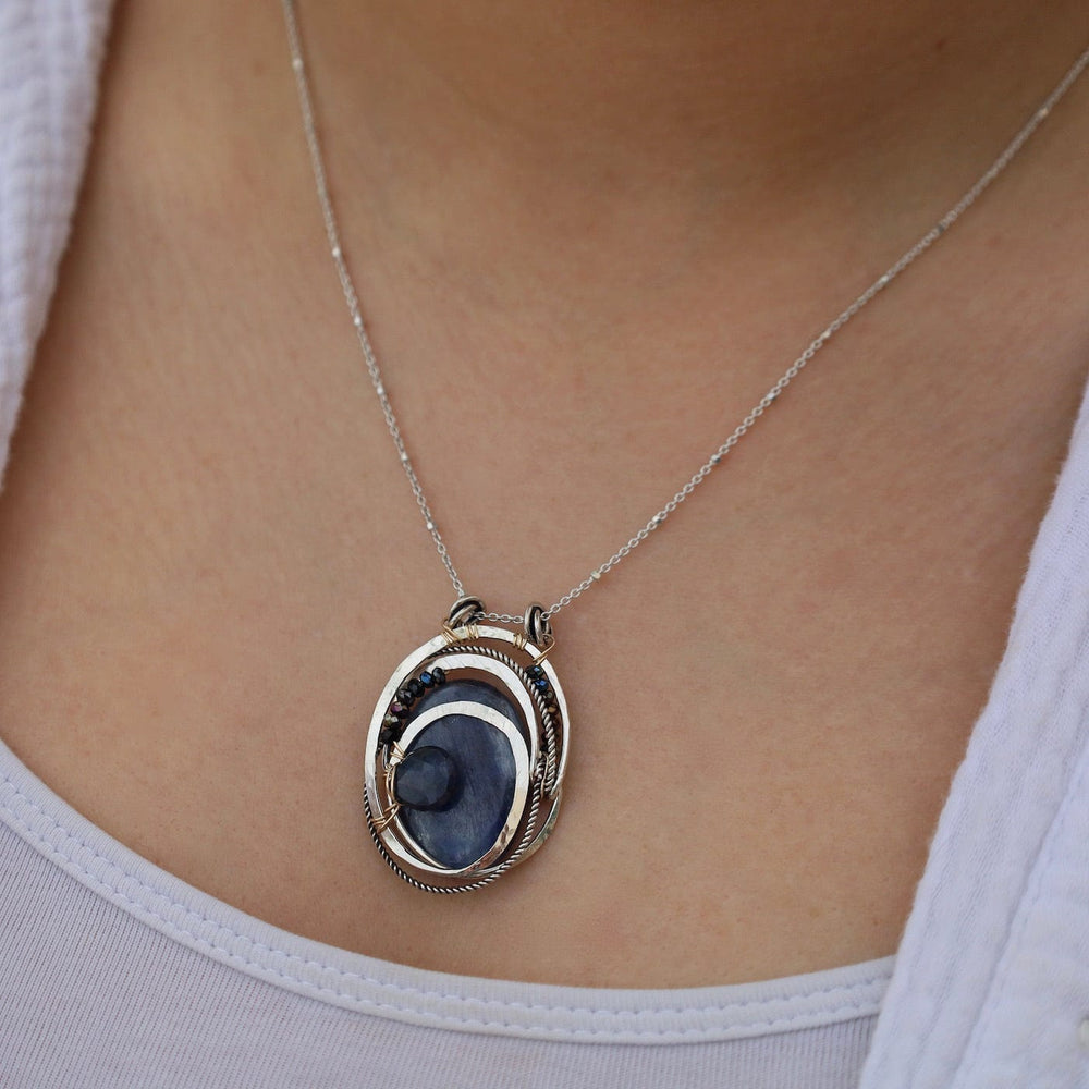 NKL Kyanite Mirror Necklace