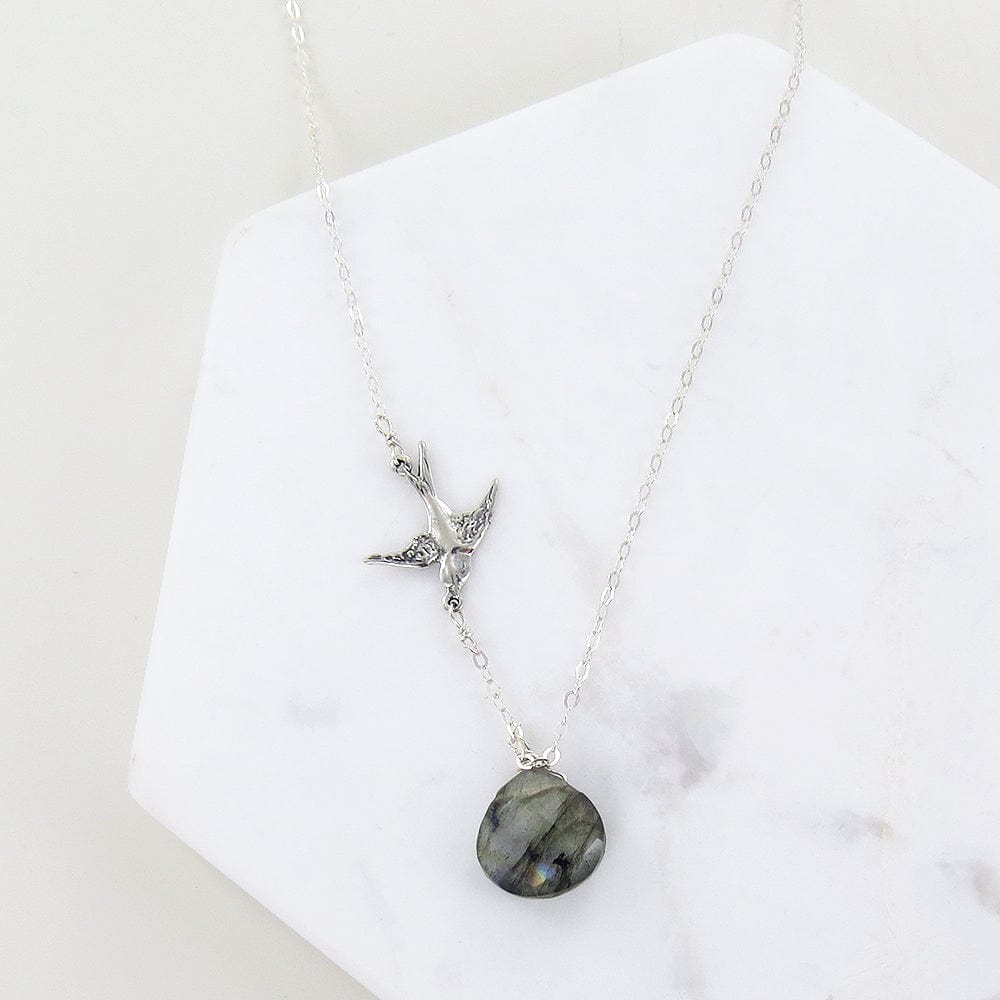 
                      
                        NKL LABRADORITE AND BIRD NECKLACE
                      
                    