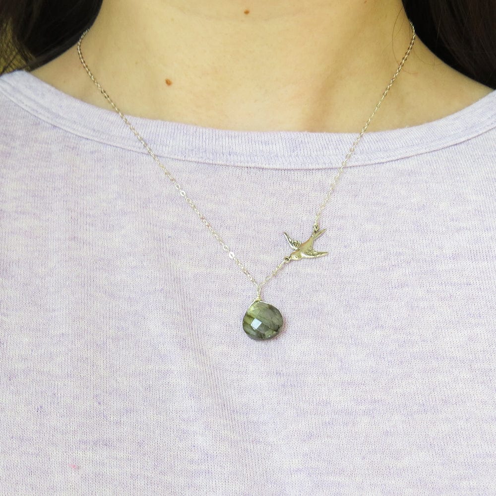 
                      
                        NKL LABRADORITE AND BIRD NECKLACE
                      
                    