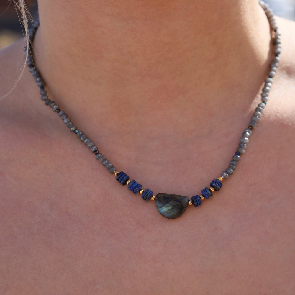 
                  
                    NKL Labradorite and Lapis Necklace
                  
                