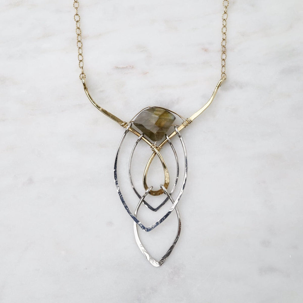 NKL Labradorite Braided Necklace