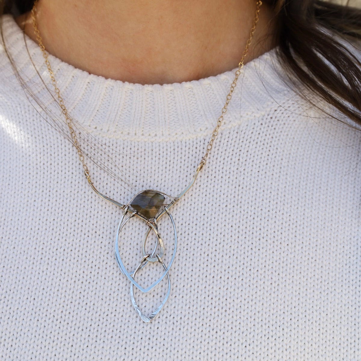 NKL Labradorite Braided Necklace