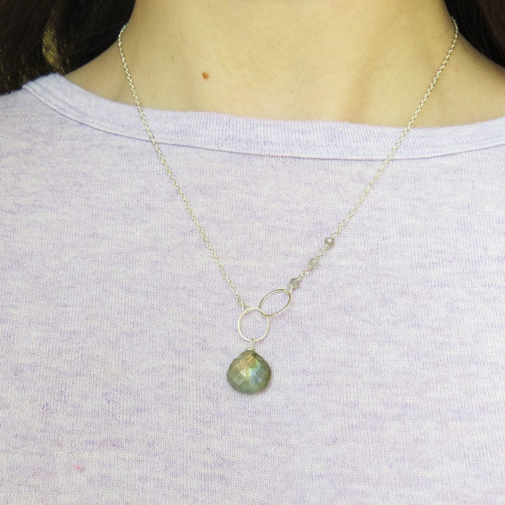 NKL LABRADORITE LOOPED NECKLACE