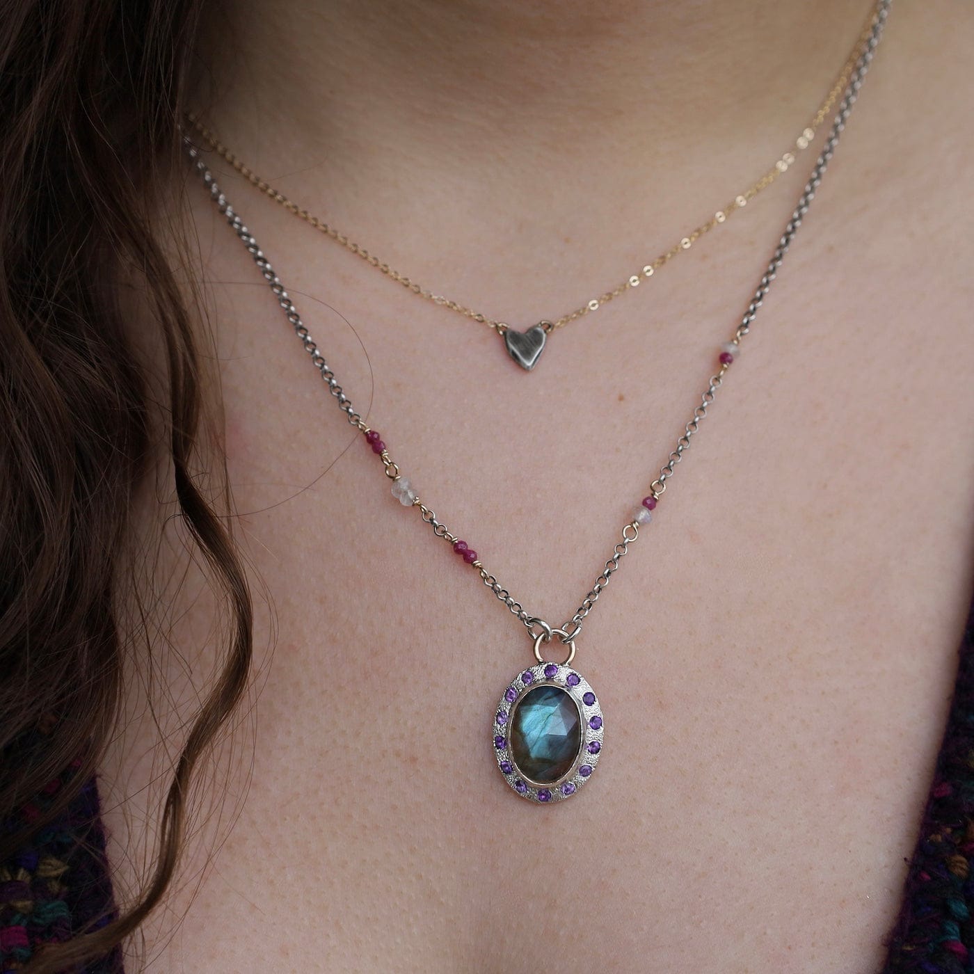 NKL Labradorite Oval Necklace
