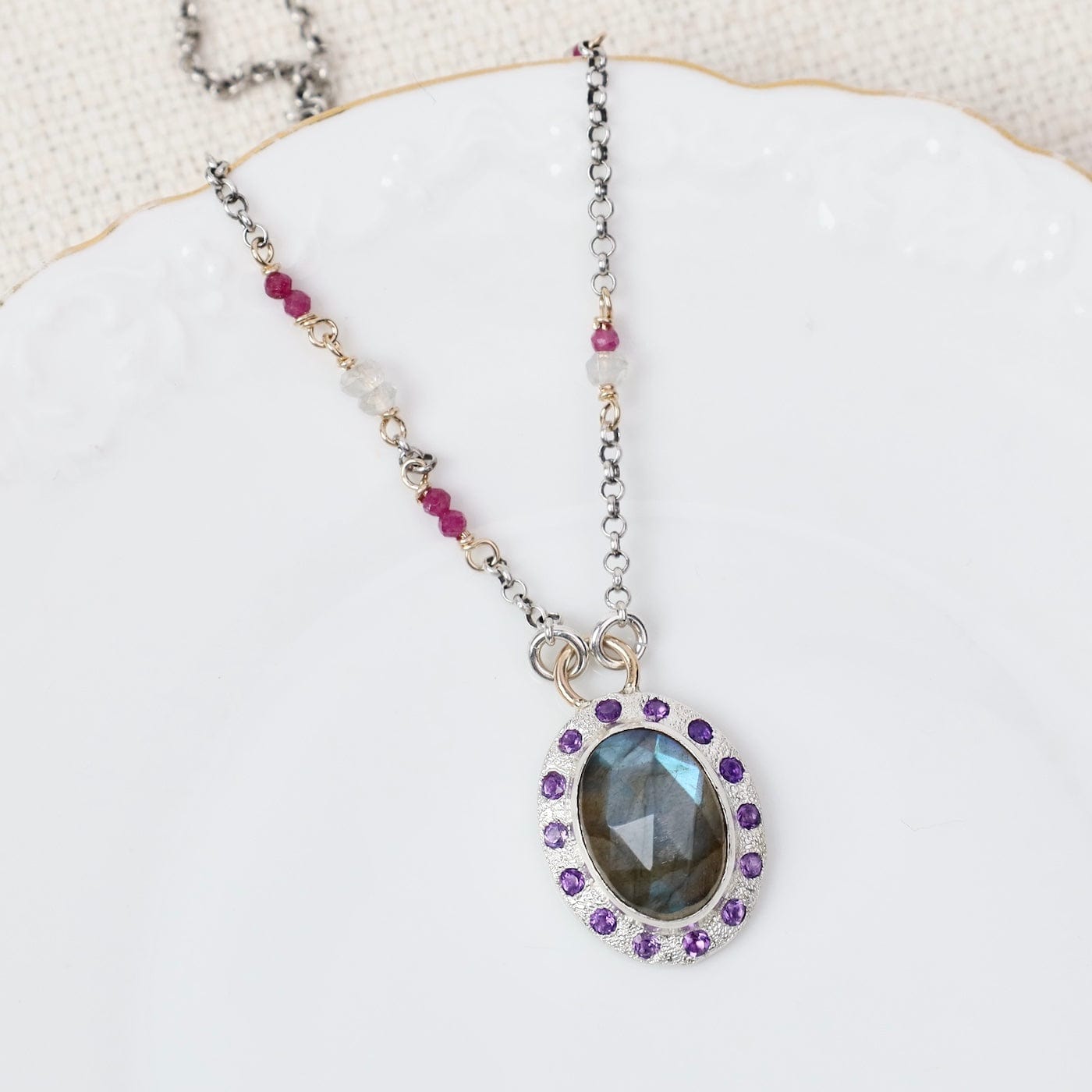 NKL Labradorite Oval Necklace