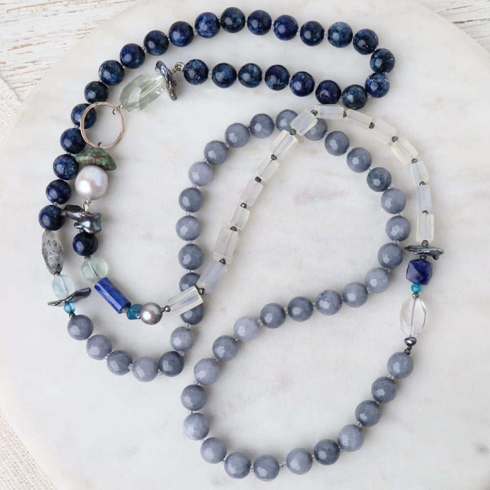 
                  
                    NKL Lapis and Agate Mix Necklace
                  
                