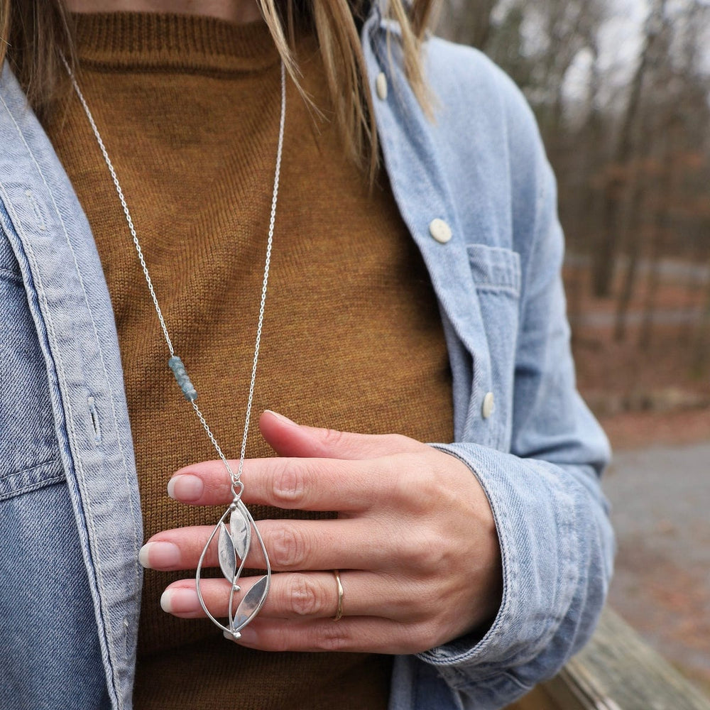 
                  
                    NKL Large Floral Teardrop Pendant
                  
                