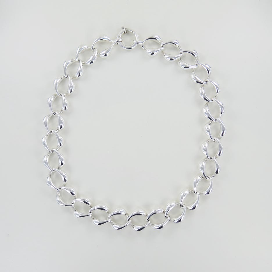 NKL LARGE OVAL LINK ELECTROFORM NECKLACE